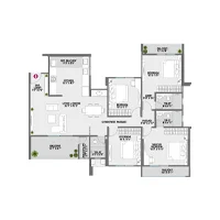Nirman Cosmopolis Tathawade 4 BHK Floor Plan Image